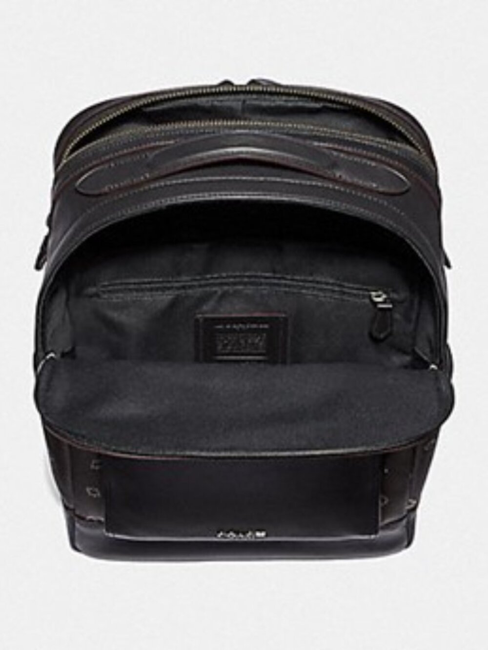 Graham Backpack with Spikey Diamond Print - Black - Picture 2 of 8